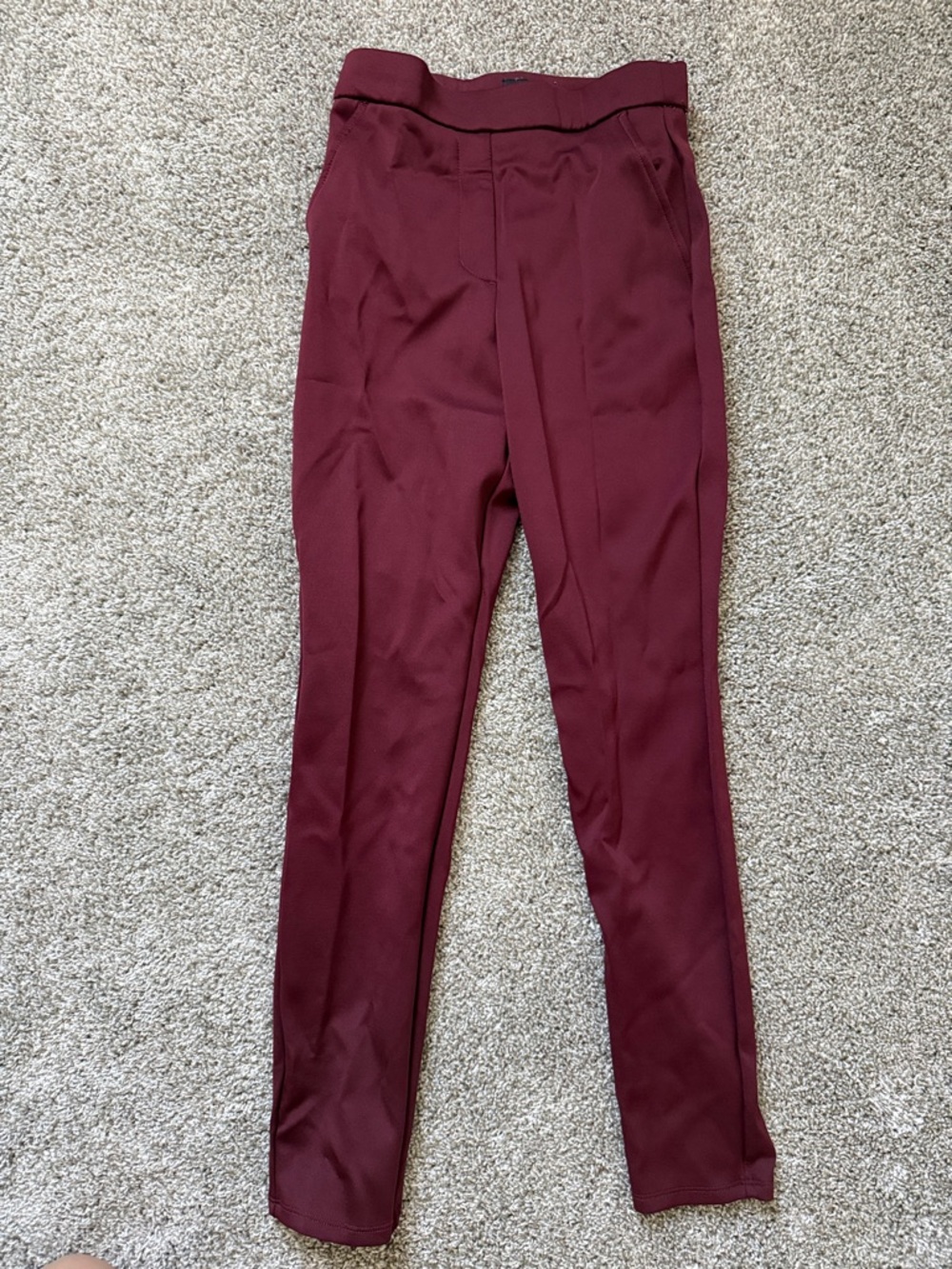 Express women’s slimStretch Pants - Burgundy